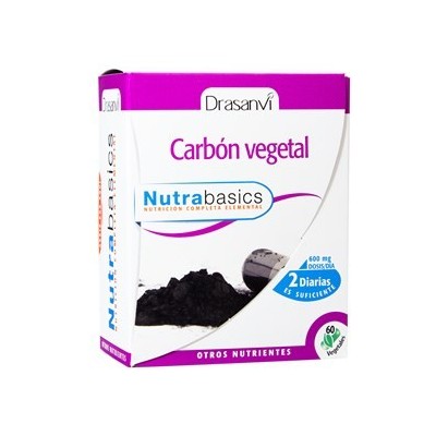 Nutrabasicos - carbon vegetal 60 caps