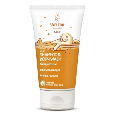Champú y gel kids naranja frutal 150ml weleda