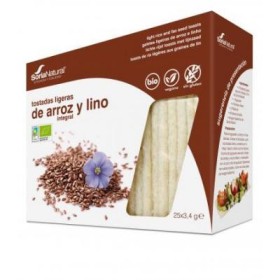 Bio tostadas de arroz y lino