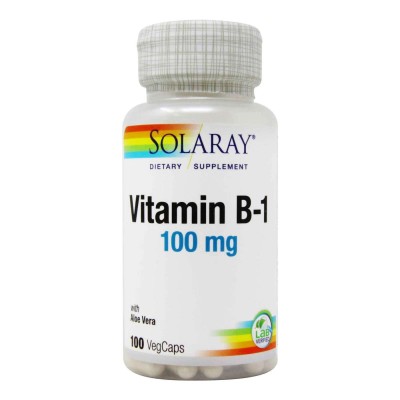 B1-100 mg- 100 cápsulas solaray