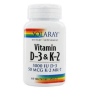 D3 k2 (mk7) - 60 cápsulas vegetales solaray