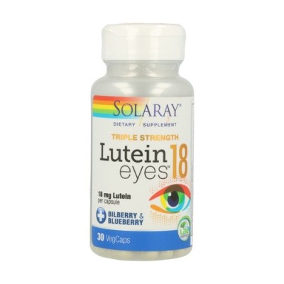 Lutein eyes tm 18 mg - 30 cápsulas vegetales solaray