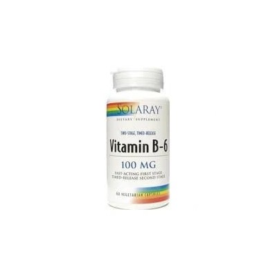 B6 100 mg 60 cápsulas vegetales acción retardada solaray