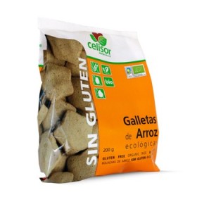Galletas de arroz 200 grs sin gluten celisor