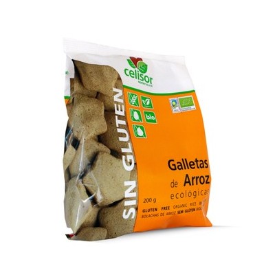 Galletas de arroz 200 grs sin gluten celisor