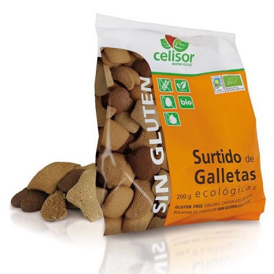 Surtido de galletas 200 grs  sin gluten celisor
