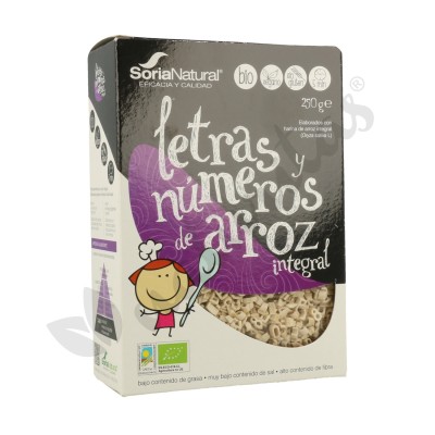 Letras y numeros arroz bio