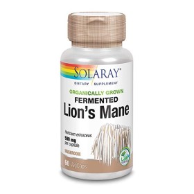 Melena de leon (lion's mane) 500 mg- 60 cáspulas vegetales solaray